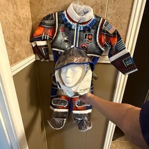 Toddler Kids Astronaut Costume‎ Dress Up Space Suit Halloween Cosplay 3-4 years